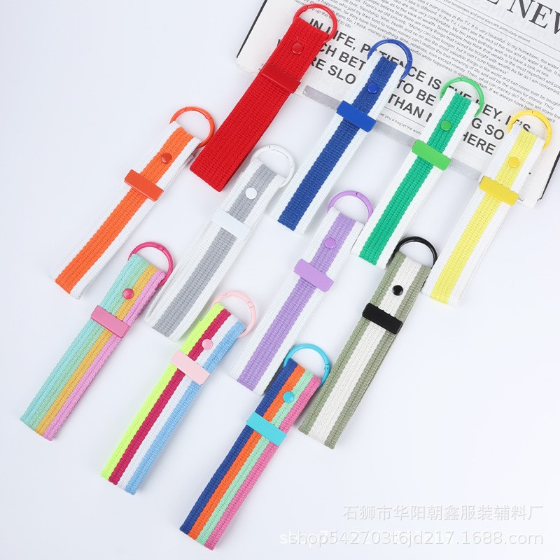 Huayang fashion DIY woven mobile phone rope car key chain pendant lanyard bag key chain ribbon mobile phone lanyard