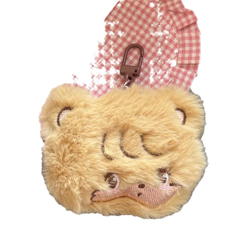Adorable Autumn/Winter Plush Cat Keychain, Schoolbag Clip, Couple's Accessory, Gift, Versatile Sweet Cartoon Ornament