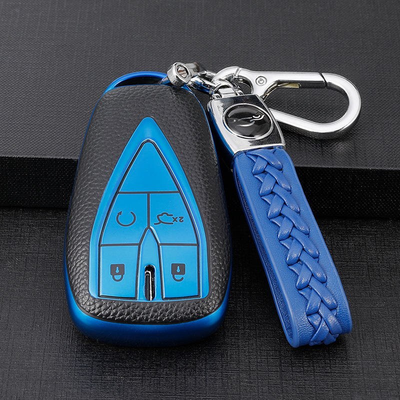 Adecuado para Chang'an Auchan X5 clave caso Auchan X7/x7EV coche clave caso hebilla de control remoto de protección Shell