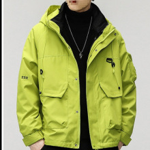 跨境防水防风三合一冲锋衣棉服外套男士秋冬季加绒2025新款机能风