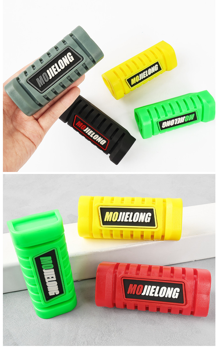 Modified WY125-A/C footrest rubber covers for motorcycles, suitable for Qianjiang CG/QJ125 footrests, compatible with Wuyang front footrests