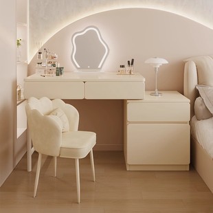 Cream Style Dressing Table Bedside Table Integrated Table Bedroom Simple Modern Dressing Table Girls Master Bedroom Dressing Cabinet