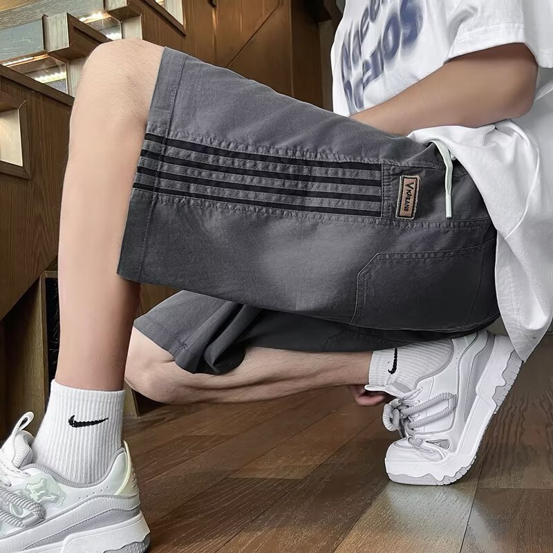 Summer New American Style Shorts Men's Trendy Brand Thin Design Sense Niche Loose plus size Sports Casual Pants Summer New American Style Shorts Men's Trendy Brand Thin Design Sense Niche Loose plus size Sports Casual Pants