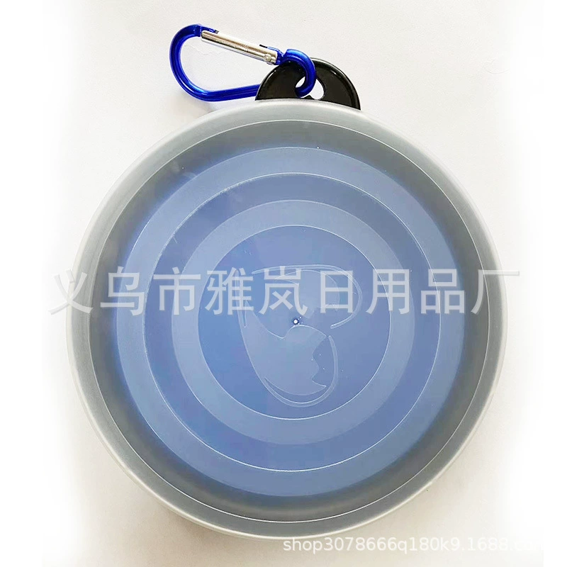 Силиконовый складной собачий миска портативный наружный кормушка для собак выходит из тазик с едой