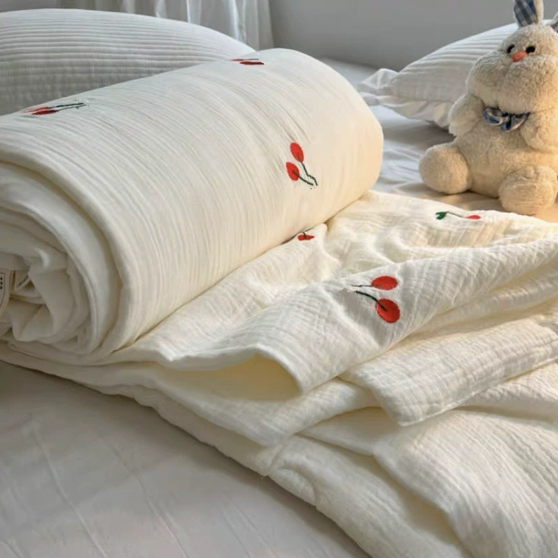 Супермягкое и восковое стираное хлопковое летнее прохладное одеяло, летнее прохладное одеяло, летнее тонкое одеяло, одно- и двуспальное летнее одеяло