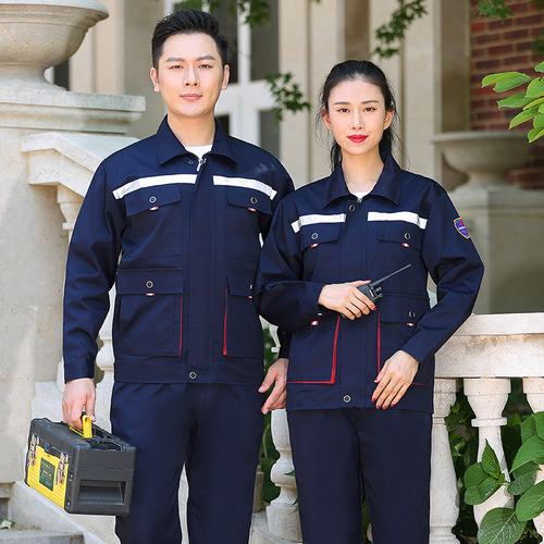 Acid and Alkali-Resistant, Corrosion-Proof, Breathable Chemical Plant Protective Workwear for Spring and Autumn, Long-Sleeved Electrician and Electronic Anti-Static Work Uniform