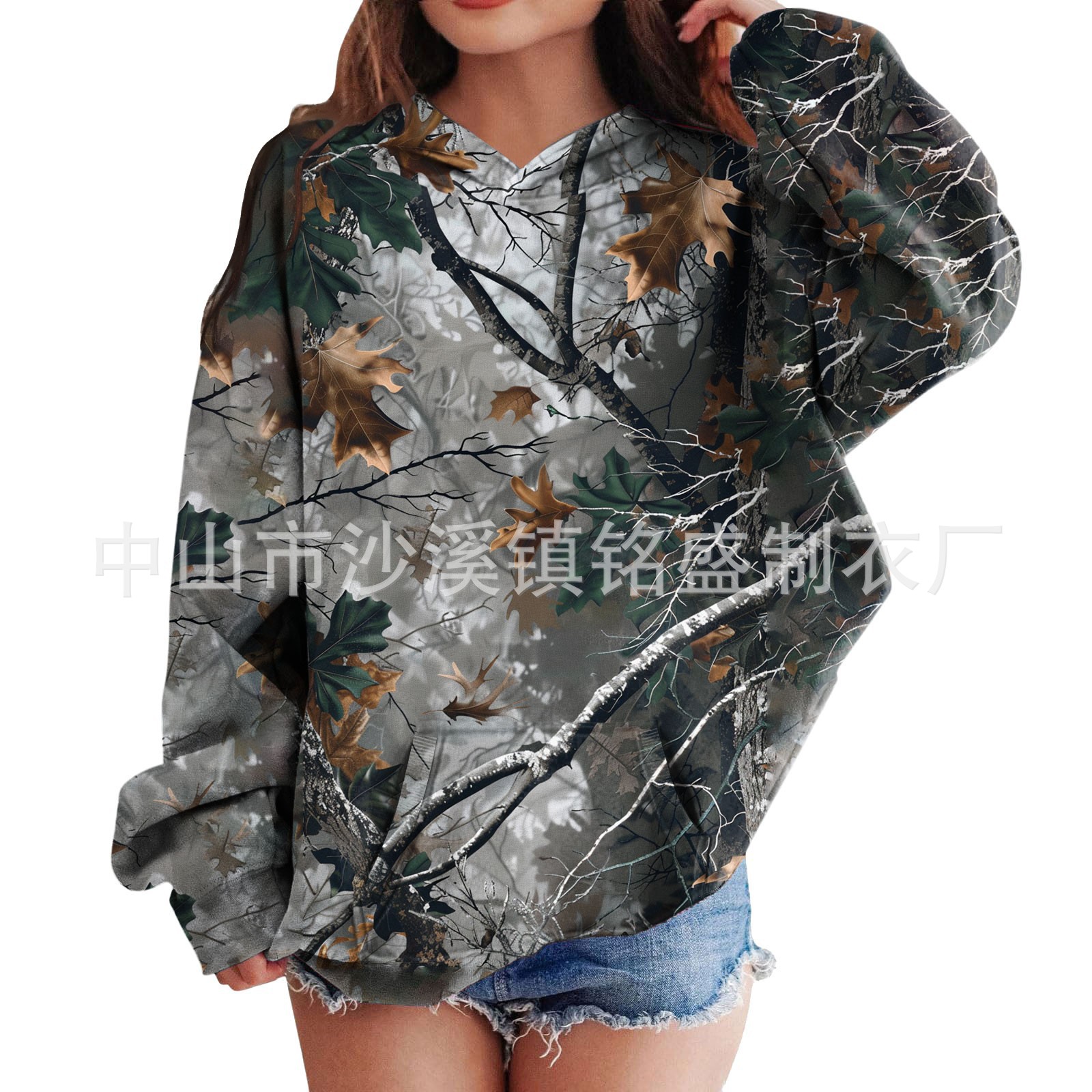 Dijital baskılı kapüşonlu hoodie erkek 3D baskılı spor kazak