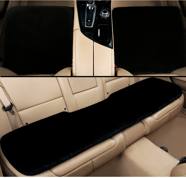 Winter seat cushion car imitation rex rabbit fur cushion autumn and winter warm small square cushion long hair single seat without backrest general