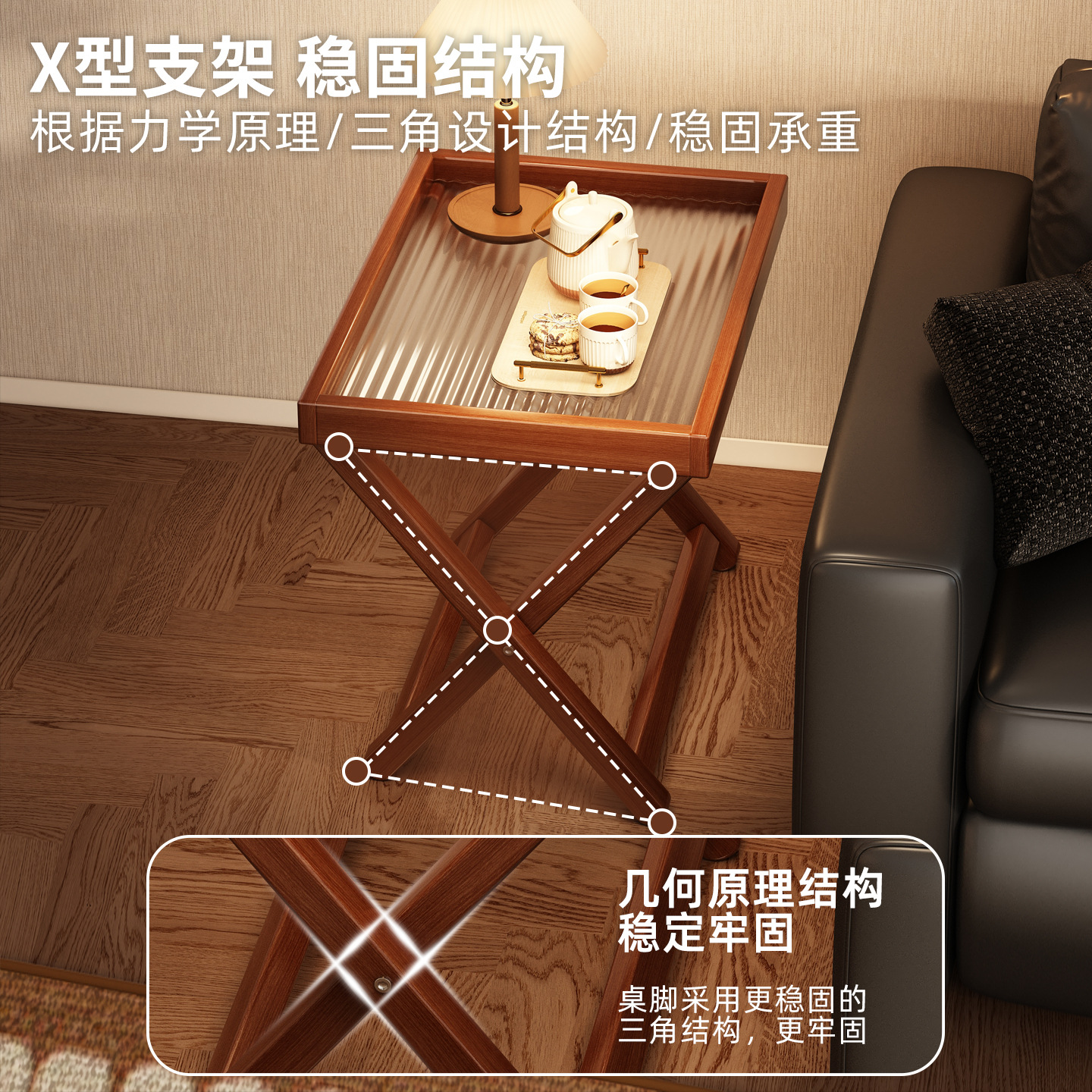 Mesa plegable sofá casero mesa mini mesa mesa de salón mesa de té balcón estante mesa creativa esquina simple mesa