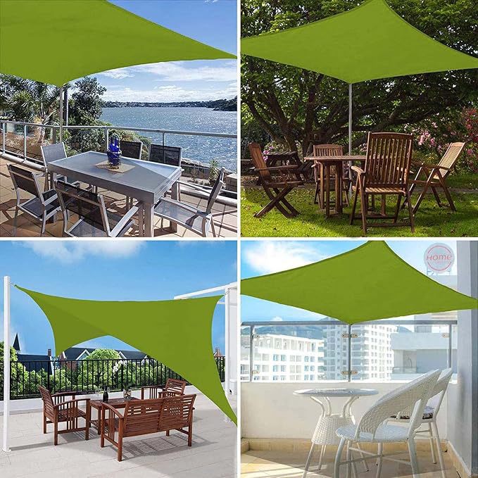 Cross-border outdoor rectangular rainproof sunshade sail for balcony and yard, sun-resistant and waterproof canopy fabric