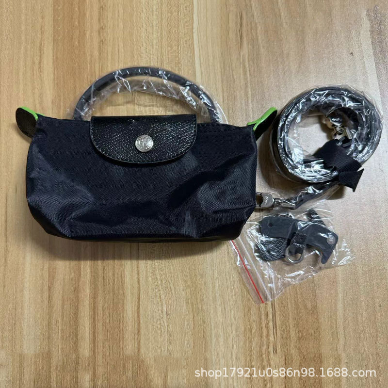跨境高品牛皮手柄mini饺子包斜挎单肩手机包零钱包手拿包女士迷你|undefined