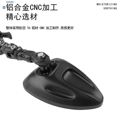Motorcycle rearview mirror | Shock Stable High-Definition Large