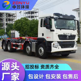 重汽汕德卡前四后八车厢可卸式垃圾车源头厂家厂家量大价优批发