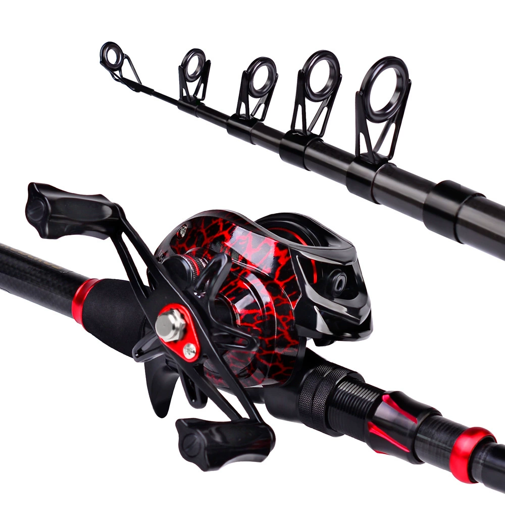 Detalle del carrete baitcasting