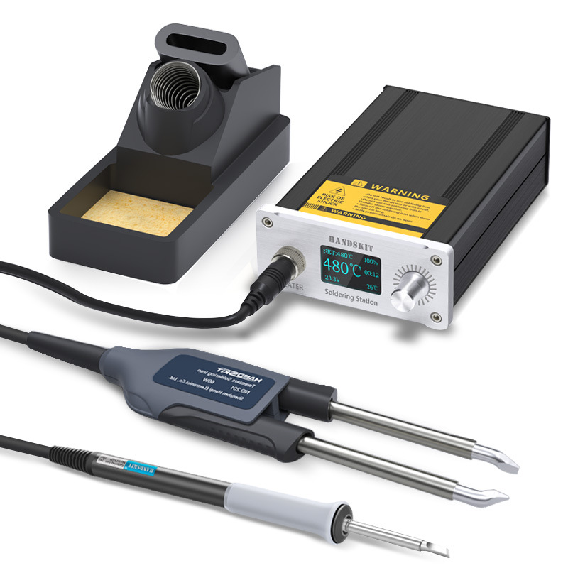 大功率T12镊子烙铁焊台恒温电烙铁电热夹两用元器件拆焊工具