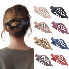 冠洋アマゾンフロスト楕円ヘアクリップファッション大サイズの髪量が多いカモ口クリップ高級感クロスボーダー髪飾り