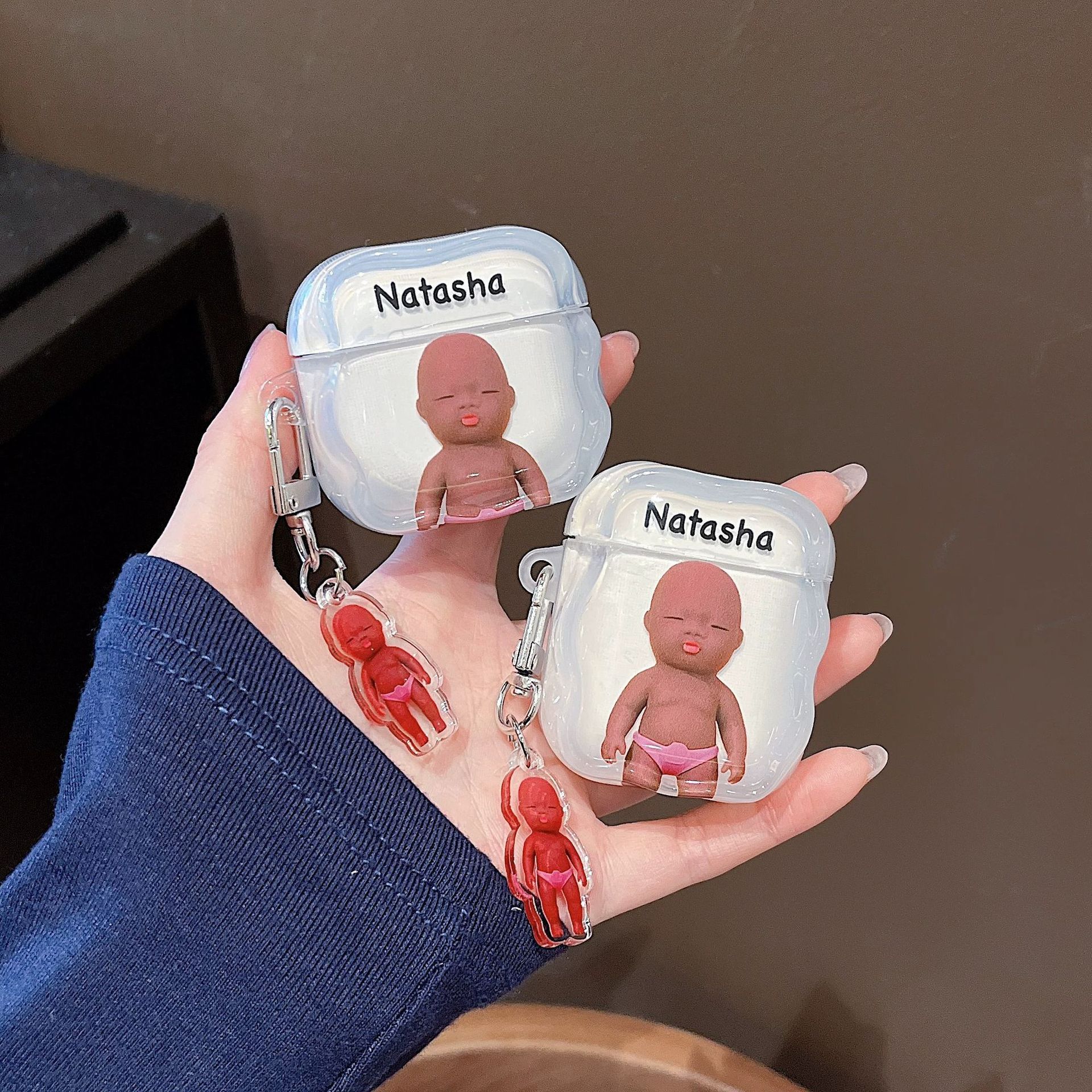 Natasha es adecuado para airpodspro1 generación 2 generación 3 generación 4 generación Apple Bluetooth auriculares cubierta de protección Huaqiang norte
