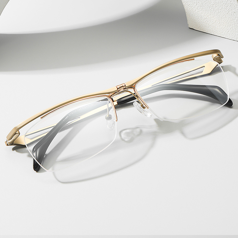松岛正树同款眼镜框 可上翻眼镜男商务平光镜可配度数纯钛眼镜架