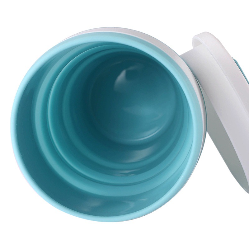 Folding Cup Silicone Water Cup Drop-resistant Portable Telescopic High Temperature Travel Wash Cup Outdoor Camping Drinking Water Bottle