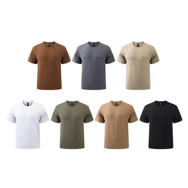 Short-Sleeved T-Shirt Combed Cotton Crew Neck T-Shirt Group Clothes Printed Work Clothes Printed Short-Sleeved T-Shirt Combed Cotton Crew Neck T-Shirt Group Clothes Printed Work Clothes Printed