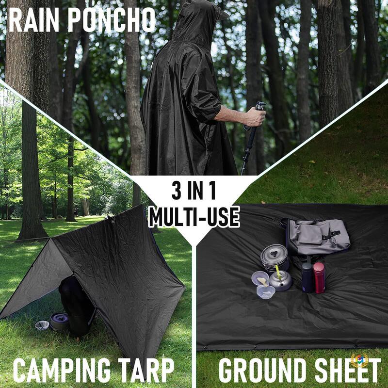 ✅ Three-In-One Poncho Raincoat, Cross-Border Mountaineering Multifunctional Tarpaulin Ground Mat, Portable Pu One-Piece Raincoat Wholesale ✅ Three-In-One Poncho Raincoat, Cross-Border Mountaineering Multifunctional Tarpaulin Ground Mat, Portable Pu One-Piece Raincoat Wholesale
