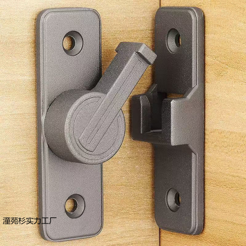 插销门栓室内免打胶孔门锁卫生间门扣移门卡扣大门明装闩锁防盗扣