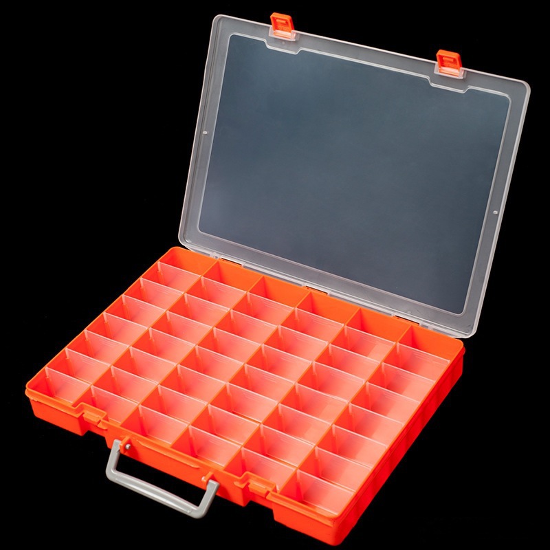 全新pp透明塑料48格五金零件收纳盒乐高积木收纳盒手提玩具整理