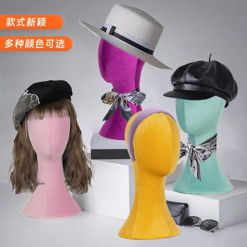 Modelo de cabeza de maniquí transfronterizo pinable ropa peluca modelo accesorios envolver tela modelo de cabeza joyas sombrero exhibición modelo cabeza image 5