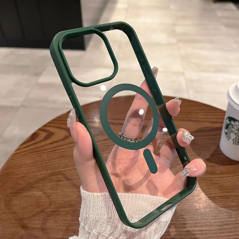 适用苹果17磁吸手机壳16高级感15promax透明不发黄iPhone14保护套|undefined