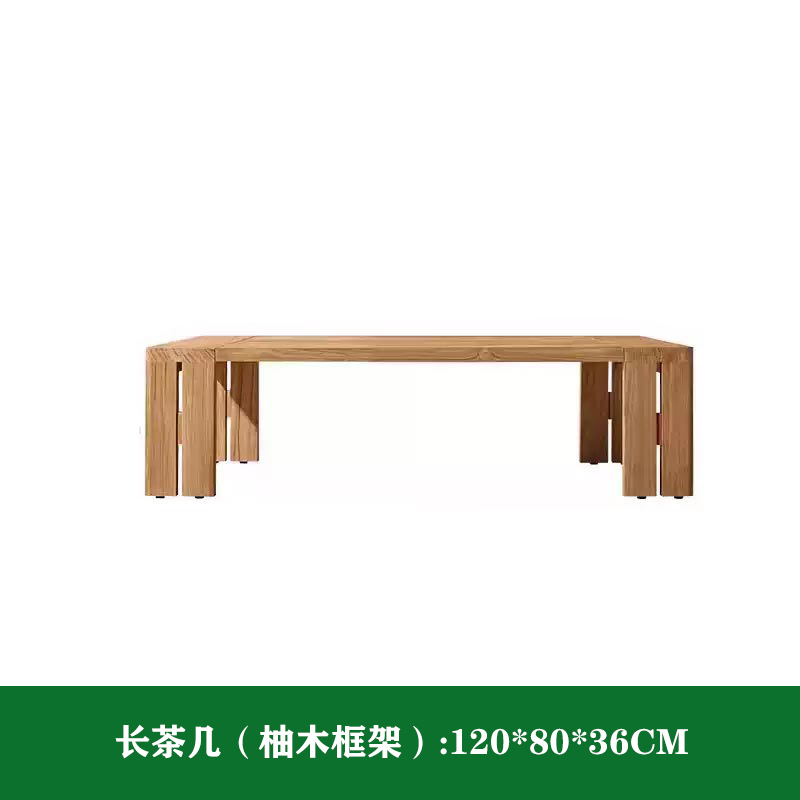 Mesa de café larga (marco de teca)
