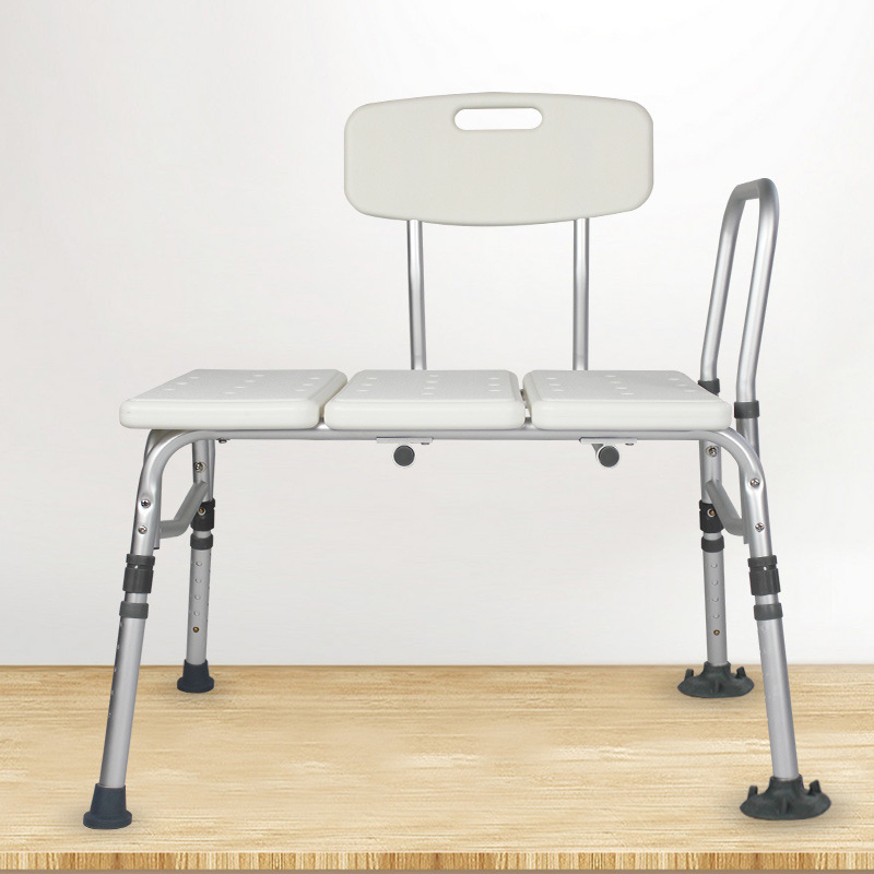 Long Board Bathroom Seat for Elderly, Safety Non-Slip Wall-Mounted Stool, Barrier-Free Handrail for Disabled, Bath Stool for Bathroom