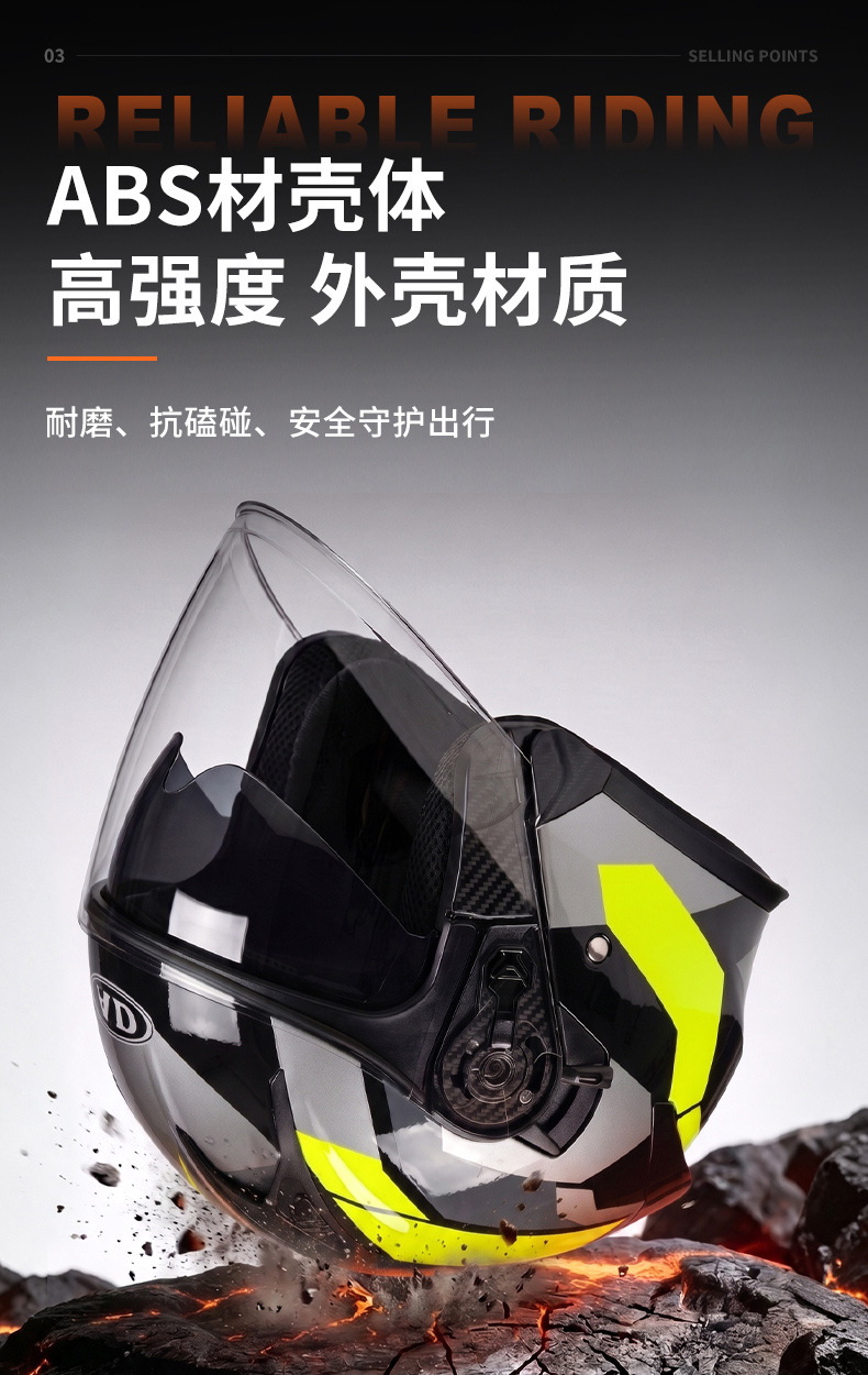 AD electric motorcycle helmet for men and women, suitable for all seasons, 3C certified, three-quarter half helmet for scooters and motorcycles