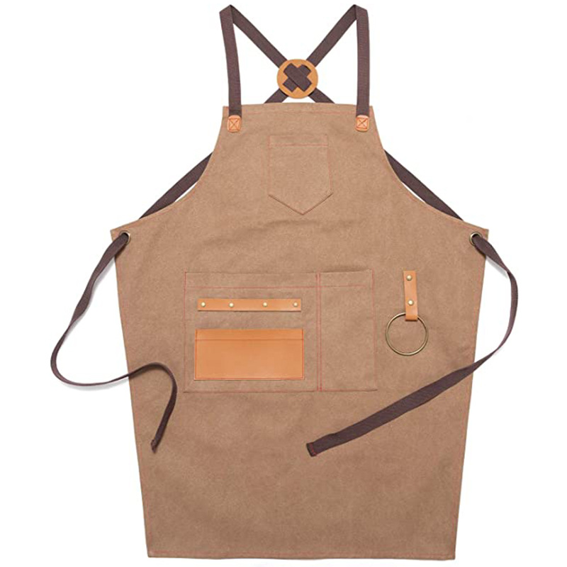 Amazon nuevo delantal de lona engrosada ropa de trabajo de peluquería femenina padre-niño arte caligrafía carpintería delantal al por mayor