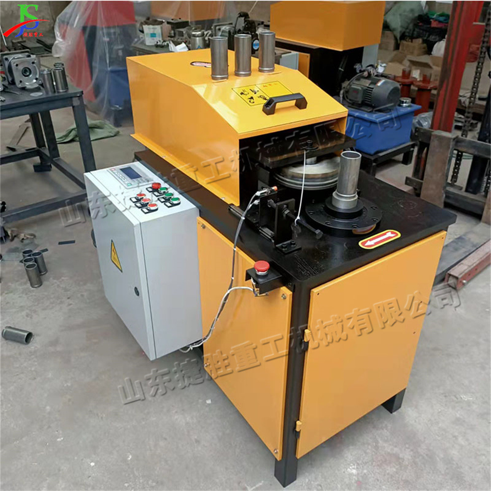 Máquina de elevación de tubería redonda hidráulica, tubería contra incendios, máquina de prensado de nervaduras, máquina de elevación de nervaduras para tubería de curva pequeña