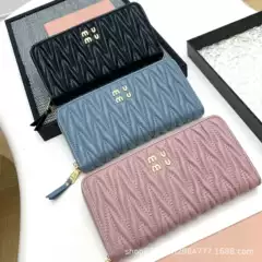 2025 New Edition Pocket Wallet - Embossed Textured Wrinkle Short Wallet for Women, Fashionable Korean Sweet Style