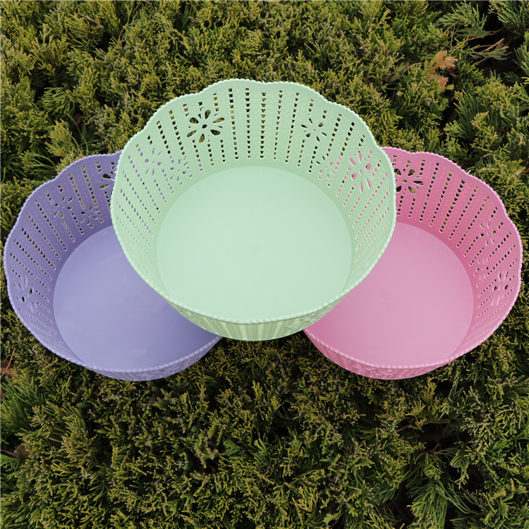 Hollowed in storage basket desktop snacks Storage basket Plastic debris basket children Toys Storage baskets Storage Basket