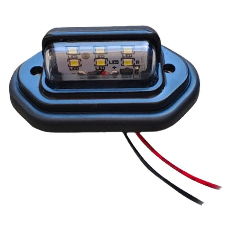 Трансграничные поставщики: 6-LED фонари для номерных знаков грузовиков, автомобилей, автобусов, прицепов, 12-24В, габаритные огни