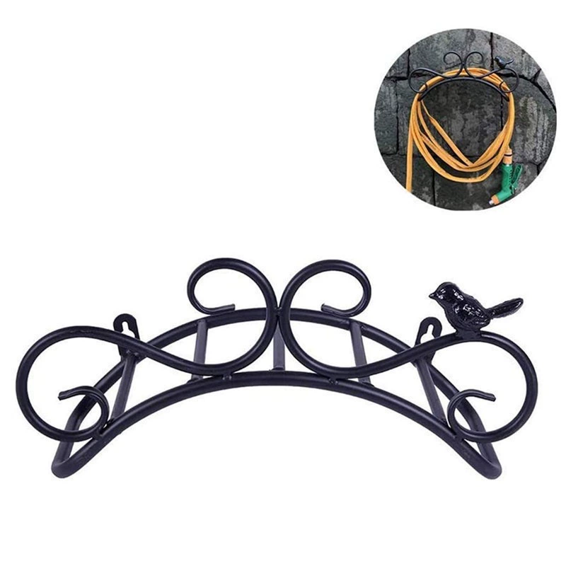 Садовый шланг кронштейн Съемный металлический шланг кронштейн шланга вешалка вертикальный садовый шланг держатель для хранения