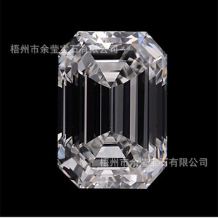 Wholesale D Color Rectangular Chamfered Pointed-Back Emerald-Cut Moissanite Loose Diamonds for Jewelry and Gemstone Inlay