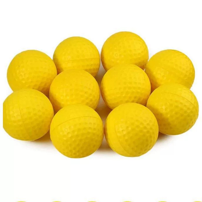 Manufacturer Ehang color PU foam solid sponge soft ball indoor golf practice ball eva Apollo bullet
