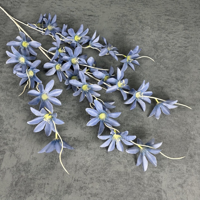 Ruyi lirio flor artificial alta rama champán boda flor boda salón decoración techo flor seda flor falsa Flor al por mayor