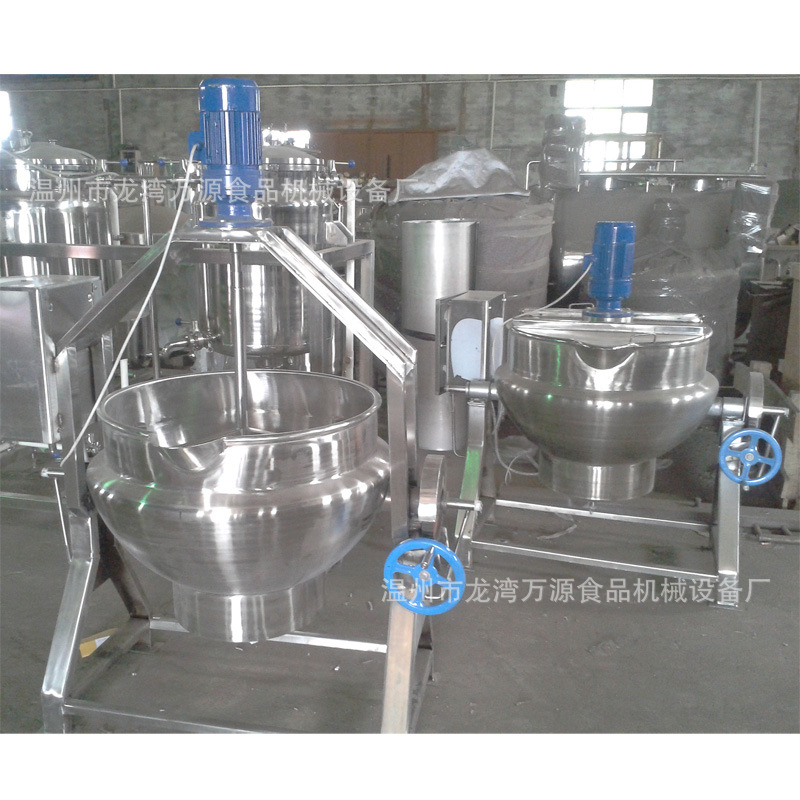 供应不锈钢电加热夹层锅蒸汽锅蒸煮锅夹层蒸汽锅可倾式燃气夹层锅