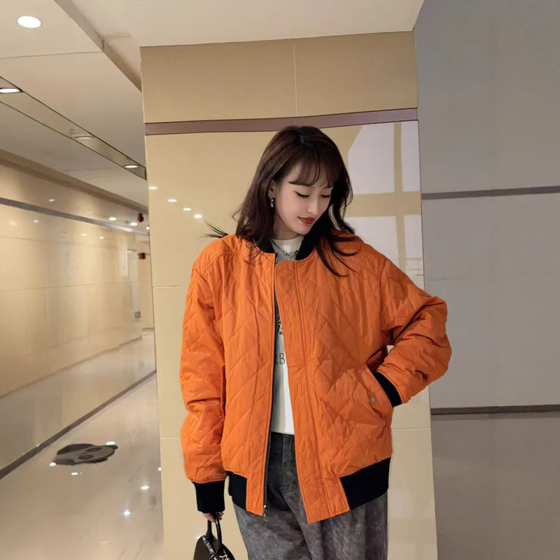 European Style 25Gu Reversible Quilted Silk Satin Bomber Jacket, Unisex Fashion High Street Jacket Original Design