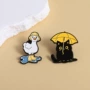 衣饰可爱卡通黑色胸针