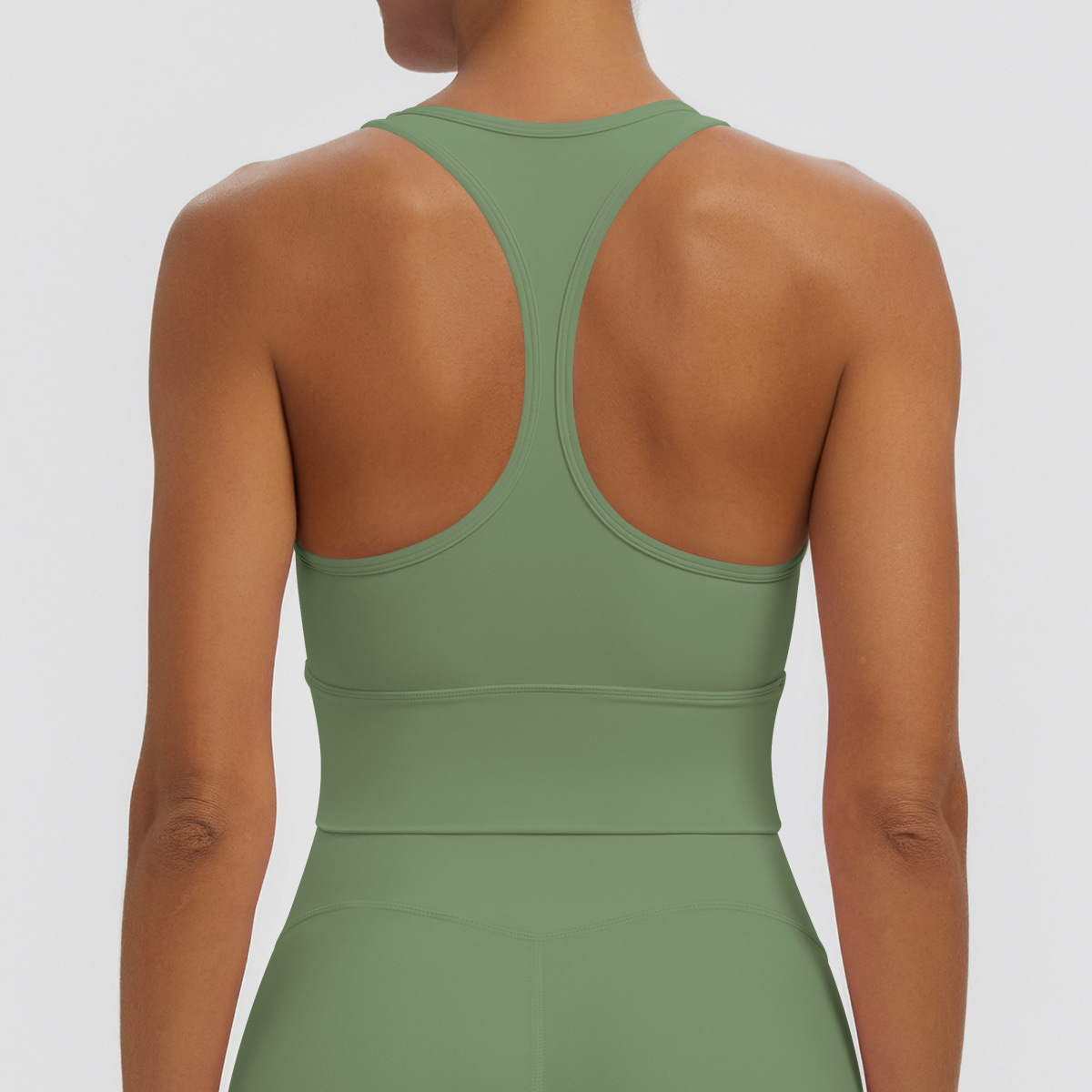 Nuevo transfronterizo sólido I-shaped hermosa espalda apretada ropa interior deportiva transpirable correr fitness yoga chaleco chaleco mujer image 17