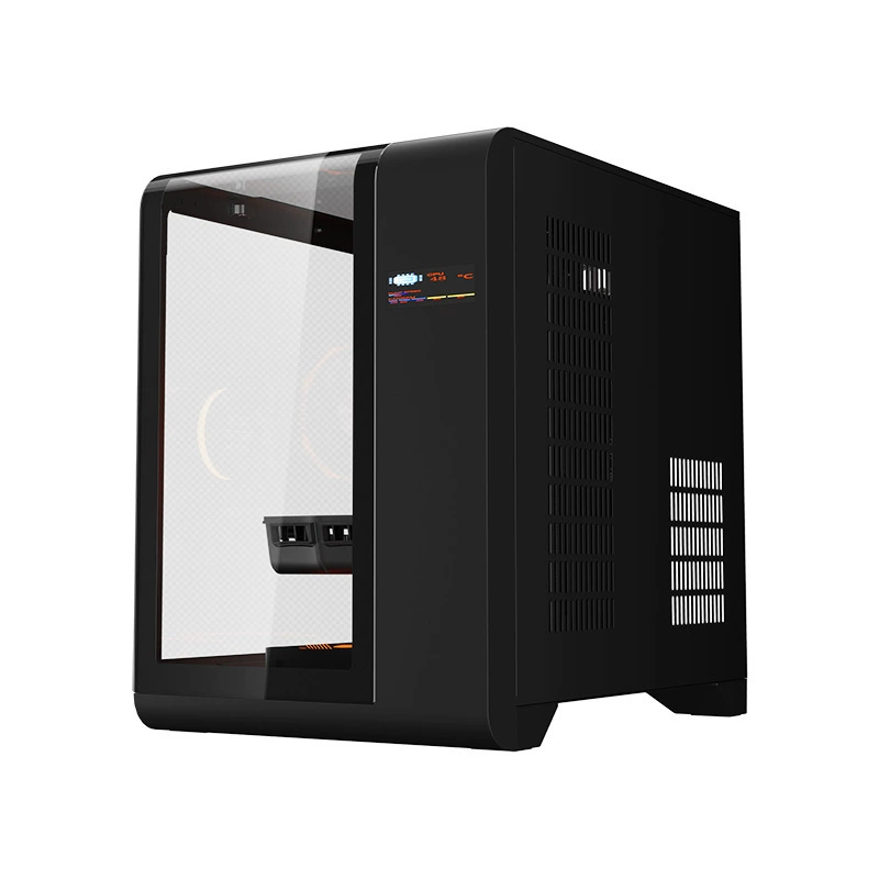 玩嘉 Ask the Tian MINI panoramic sea view room, computer machine box curved glass liquid crystal number 240 water cooling