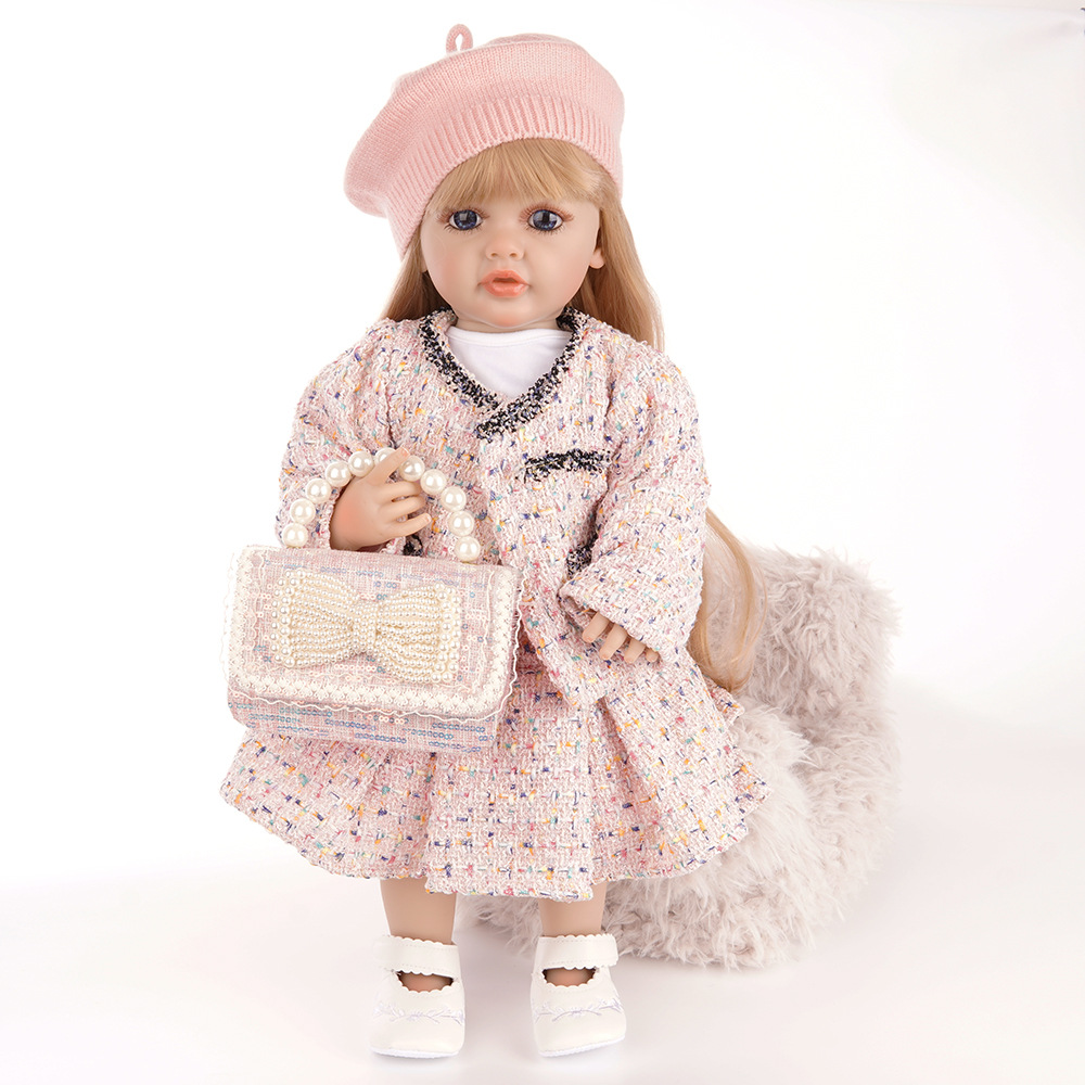 Muñeca Reborn de Simulación de Bebé de 55 cm de Vinilo y Silicona para Niños