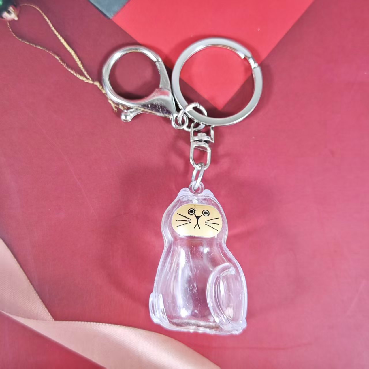 Caja de Almacenamiento Transparente para Pelo de Gato, Popular Transfronterizo, Cápsula para Guardar Pelo de Gato, Bolsa Conmemorativa, Llavero, Colgante para el Cuidado del Gato