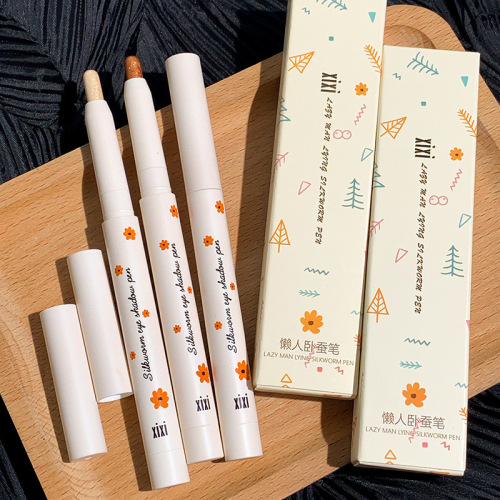 xixi Xinghe Lazy Silkworm Pen Eyeshadow Stick Glitter Pearlescent Eye Highlighting Multi-purpose Eye Makeup Stick D-401