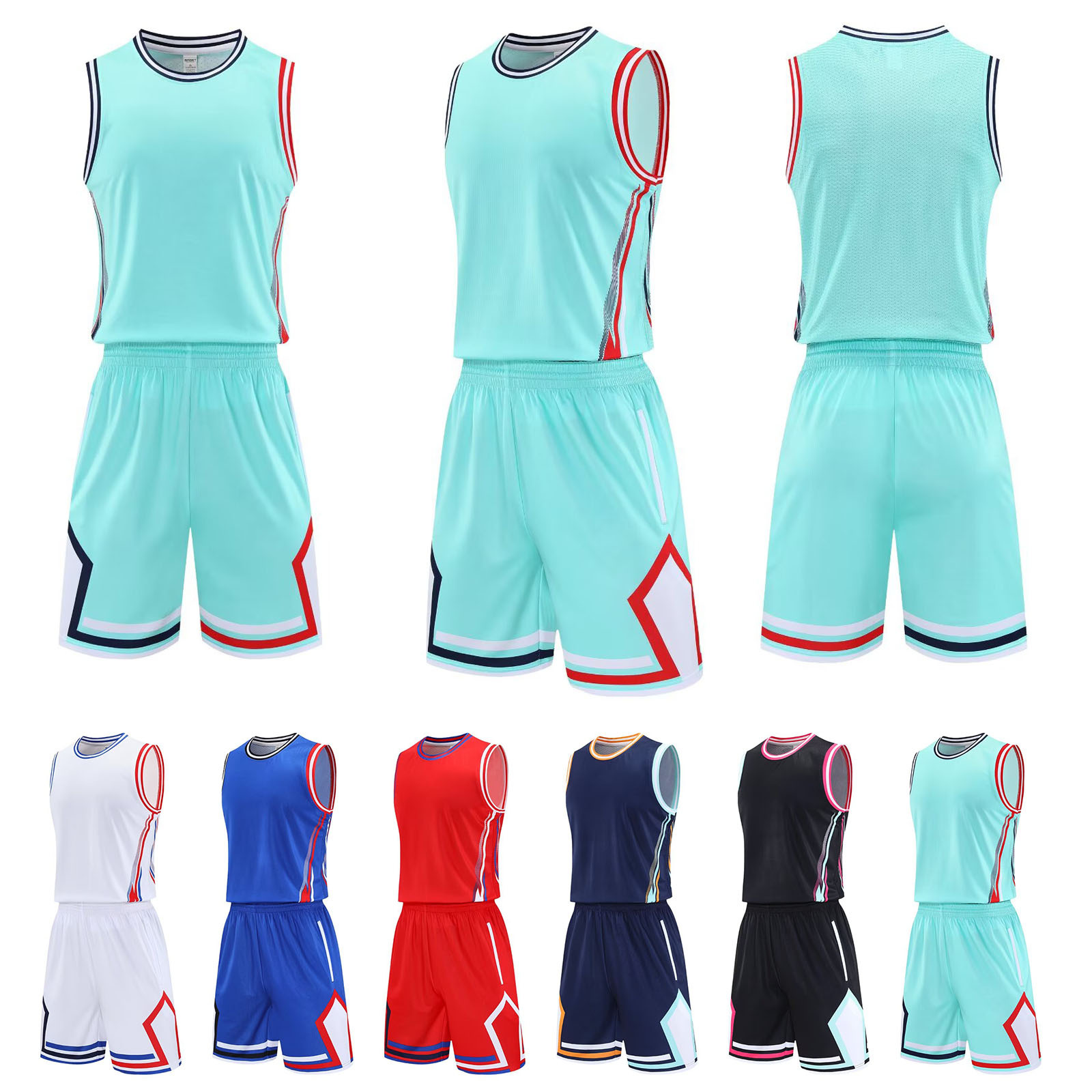 High-End Basketball Uniform Suit for Children and Adults Basketball Training Vest Breathable and Quick-Drying Student Game Special Basketball Jersey